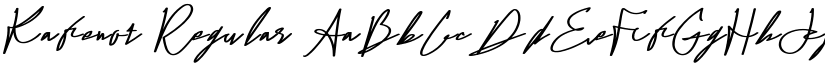 Kafenot Regular font