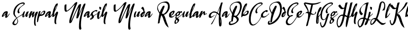 a Sumpah Masih Muda Regular font