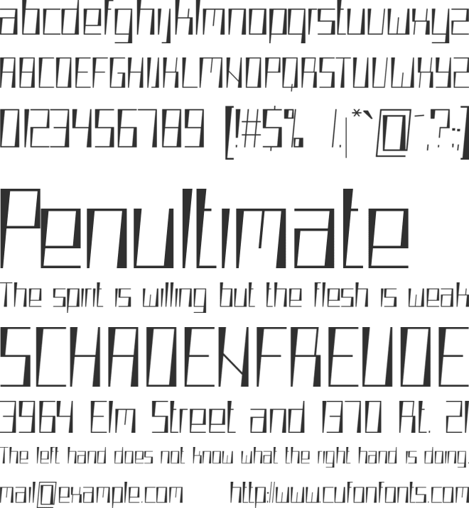 Wooo font preview