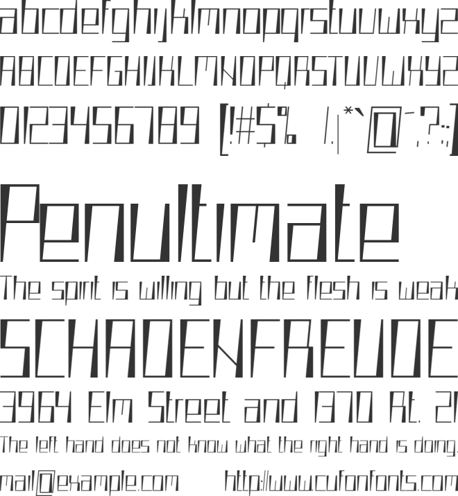 Wooo font preview