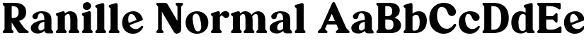 Ranille Normal font