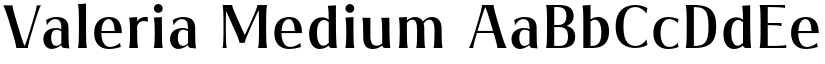 Valeria Medium font