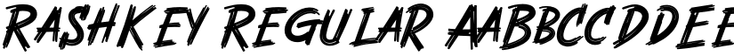 Rashkey Regular font