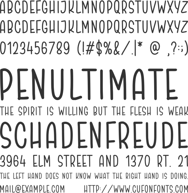 NIGHTJUMP font preview