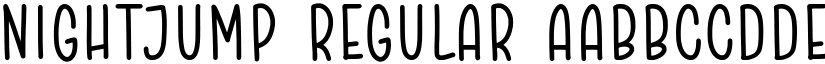 NIGHTJUMP Regular font