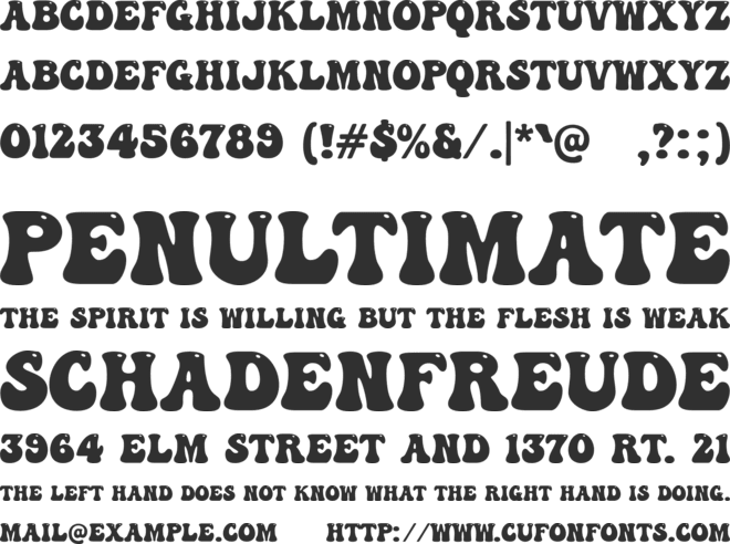 a Abstract Groovy font preview