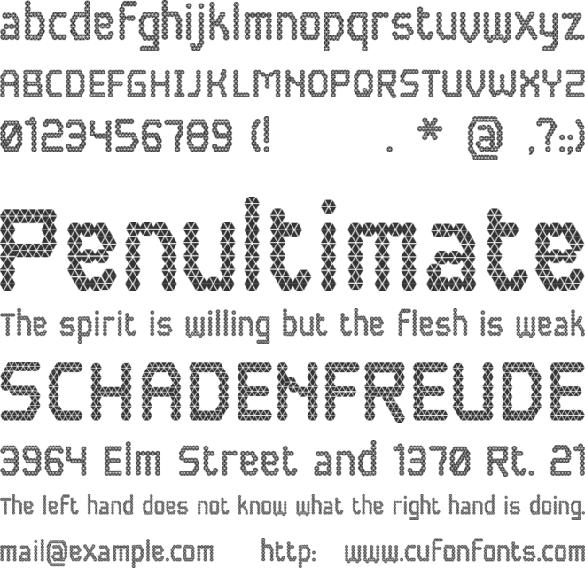 Blokada font preview