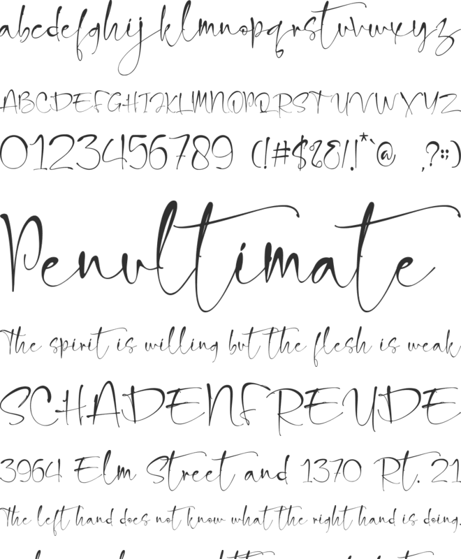 snowland font preview