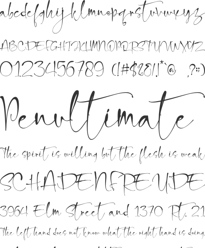 snowland font preview