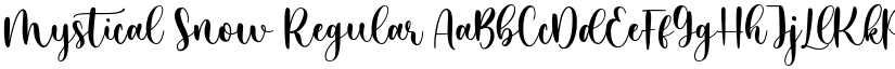 Mystical Snow Regular font