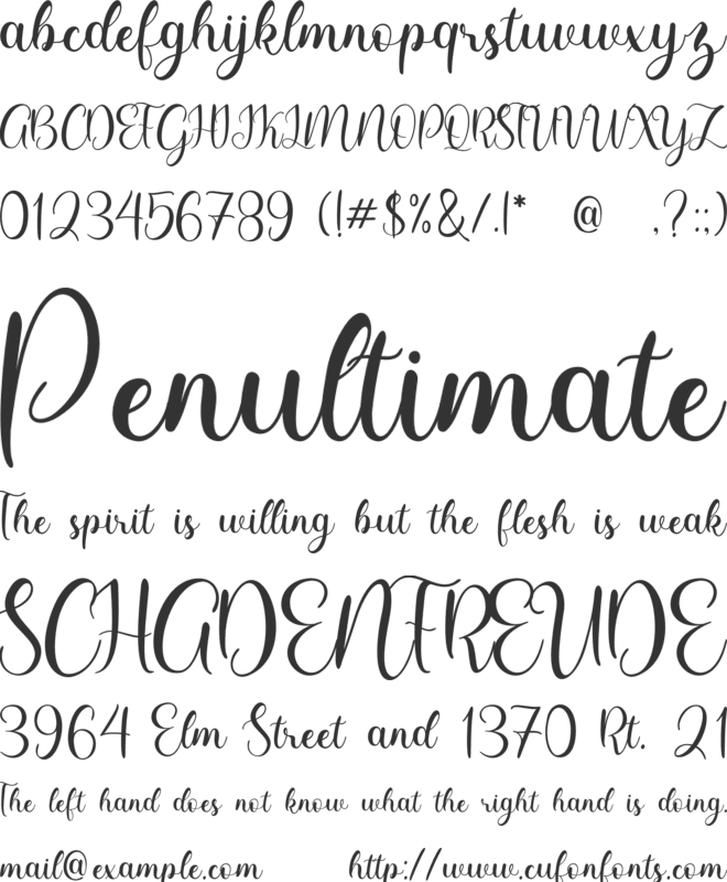 Sweet Daisy font preview