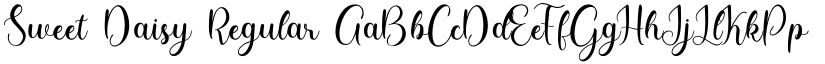 Sweet Daisy Regular font