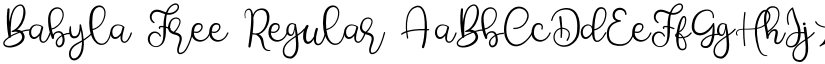 Babyla Free Regular font