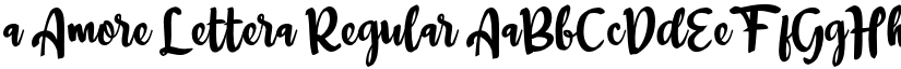 a Amore Lettera Regular font