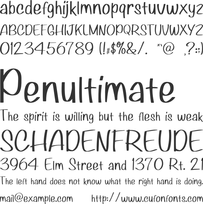 Bavaria font preview