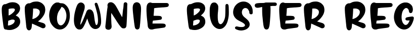 BROWNIE BUSTER Regular font