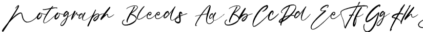 Notograph Bleeds font