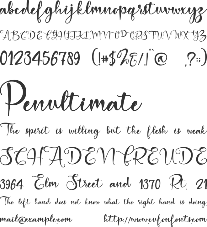 Merry Christmas Baby font preview