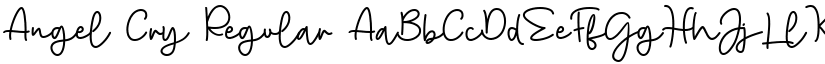 Angel Cry Regular font