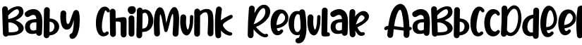 Baby Chipmunk Regular font