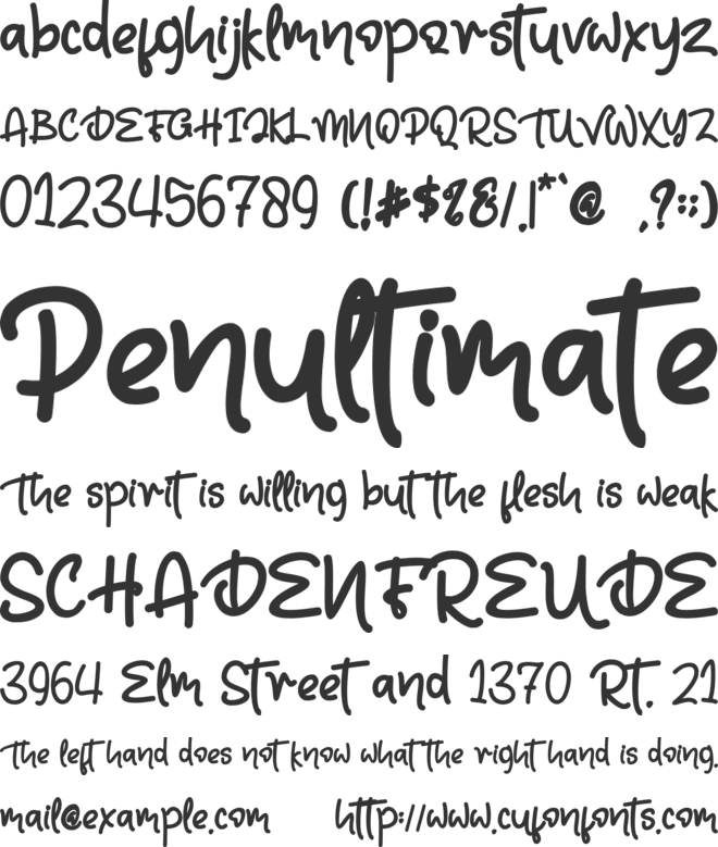 Sweet Macarons font preview