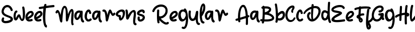 Sweet Macarons Regular font