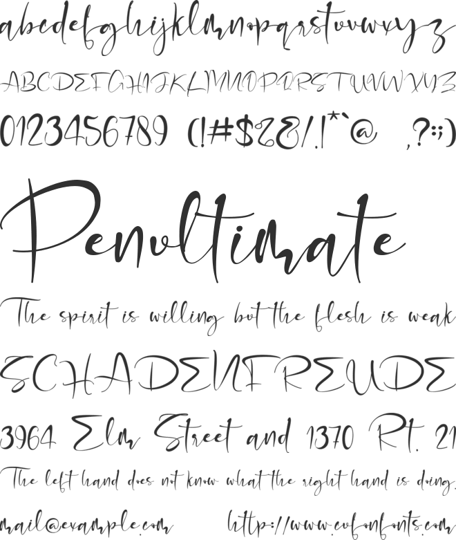 Ondemande_Personal Use font preview