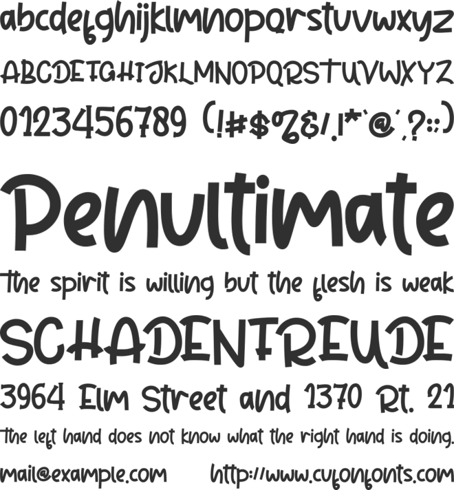 Spooky Party - Personal Use font preview