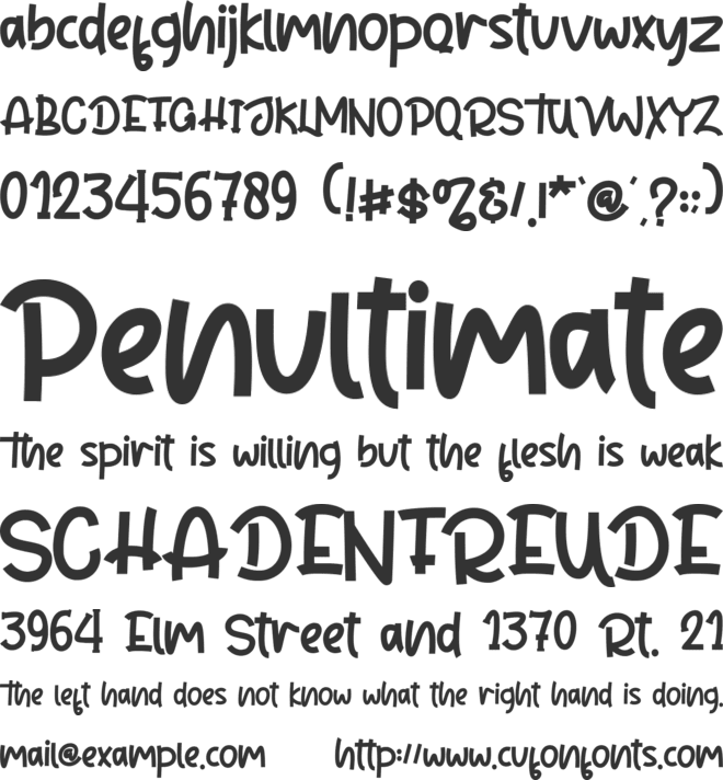 Spooky Party - Personal Use font preview