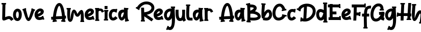 Love America Regular font