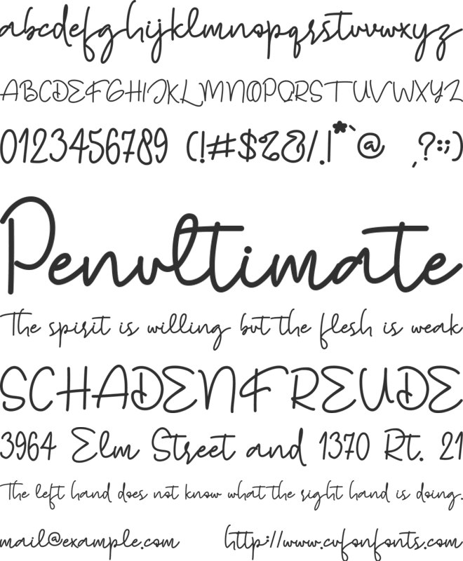 Everything Has Changed font preview