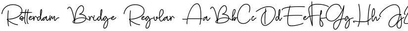 Rotterdam Bridge Regular font