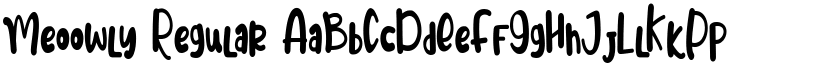 Meoowly Regular font