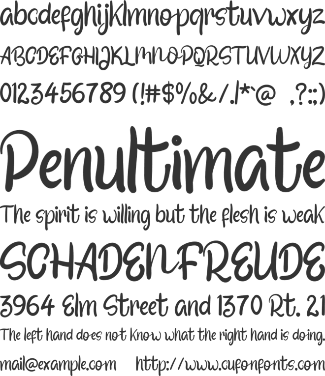 Summer Flash font preview