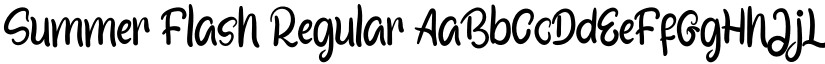 Summer Flash Regular font