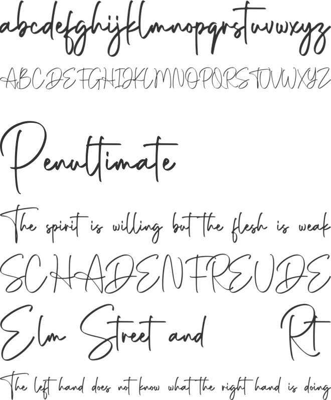 Sherina Safira font preview