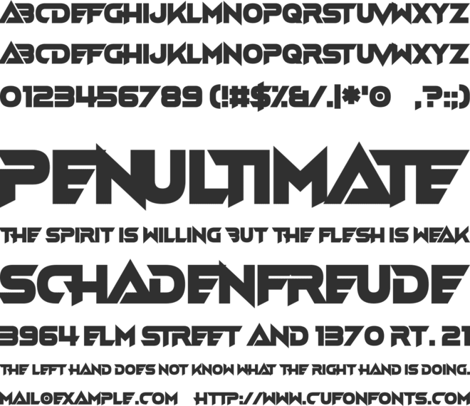 Fast Hand font preview