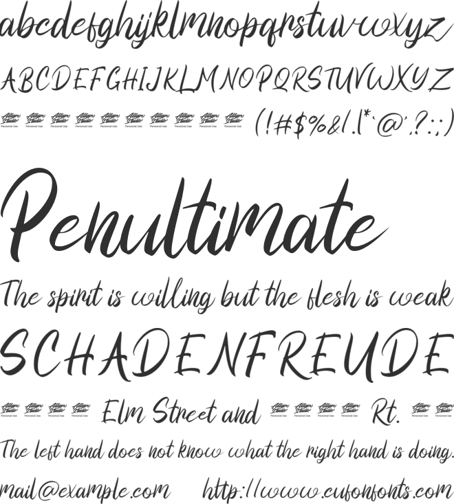 Beagle Sign - Personal Use font preview