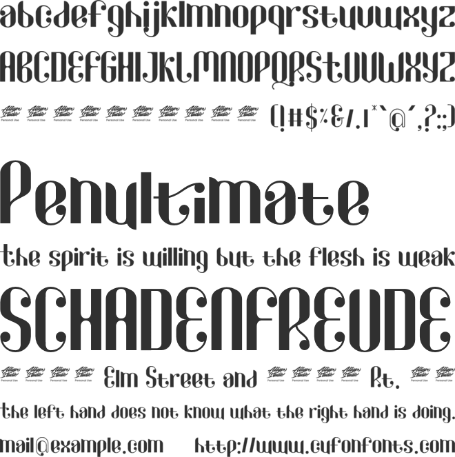 Qartiant - Personal Use font preview