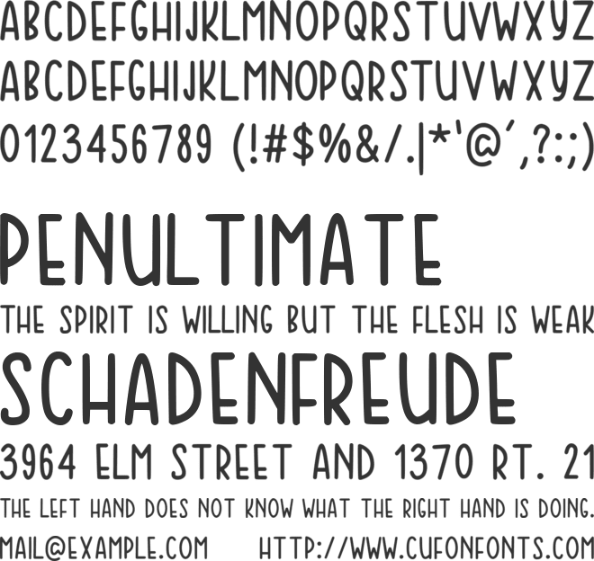 Black Choco Ligerature font preview
