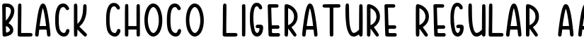 Black Choco Ligerature Regular font