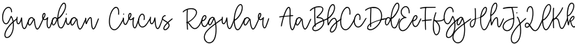 Guardian Circus Regular font
