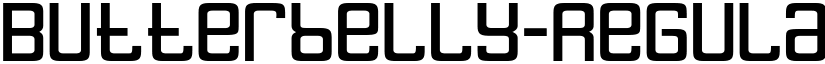 Butterbelly-Regular font