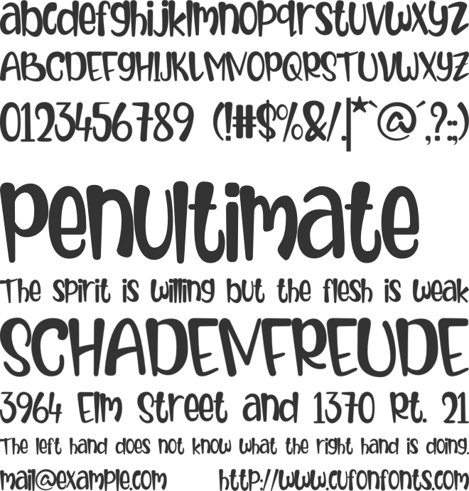 Beauty Honey font preview