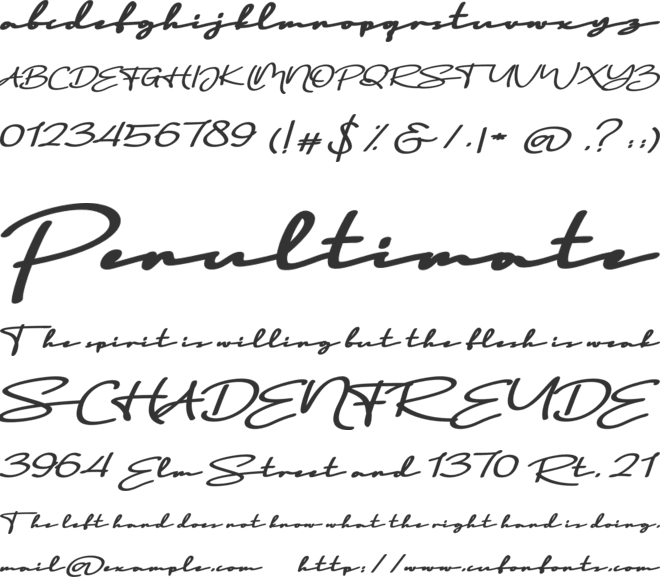 San Sebastian FREE font preview