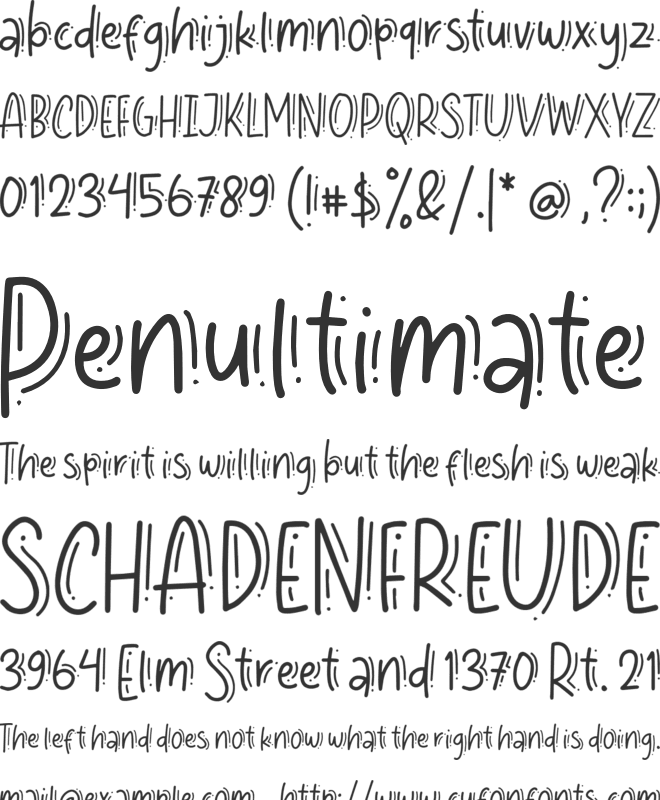 Armanda FREE font preview