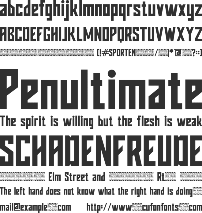 Sporten Personal Use font preview