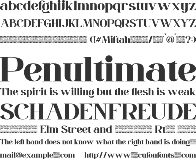 Miftah font preview