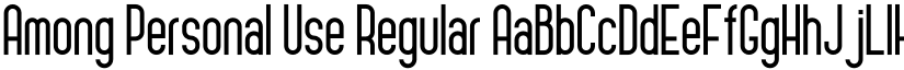 Among Personal Use Regular font