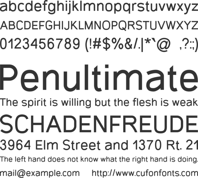 Gecade font preview
